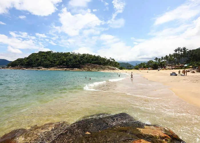Casa Pe Na Areia Condominio Fechado Com Piscina Resort Na Sununga - Ubatuba